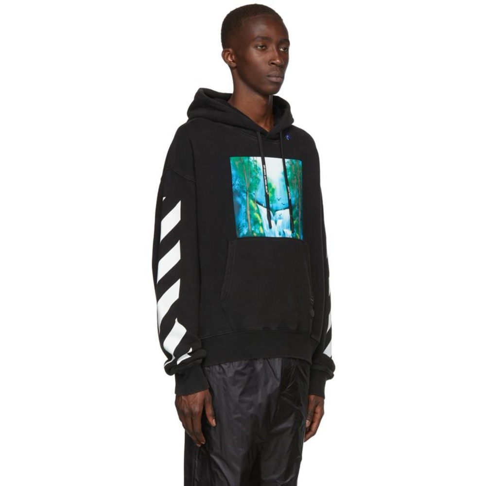 Off white diagonal waterfall hoodie